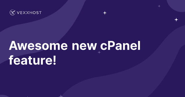 Awesome new cPanel feature!