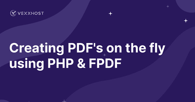 Creating PDF's on the fly using PHP & FPDF