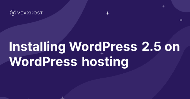 Installing WordPress 2.5 on WordPress hosting