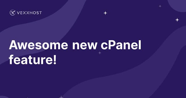 Awesome new cPanel feature!