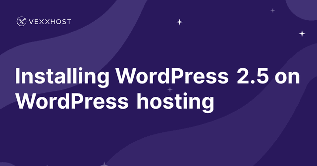 Installing WordPress 2.5 on WordPress hosting