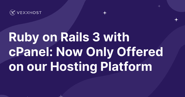 Ruby on Rails 3 with cPanel: Now Only Offered on our Hosting Platform