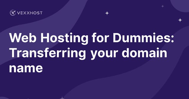 Web Hosting for Dummies: Transferring your domain name