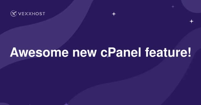 Awesome new cPanel feature!