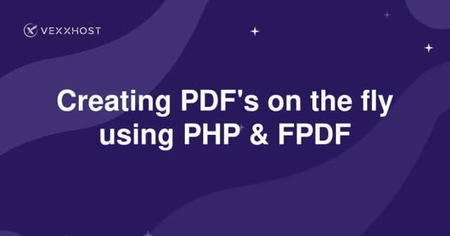 Creating PDF's on the fly using PHP & FPDF
