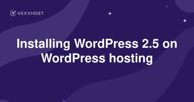 Installing WordPress 2.5 on WordPress hosting