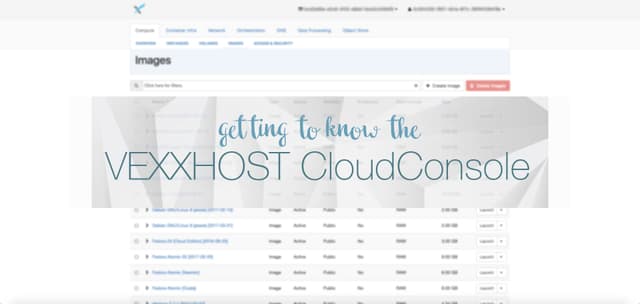 Getting to know the VEXXHOST CloudConsole