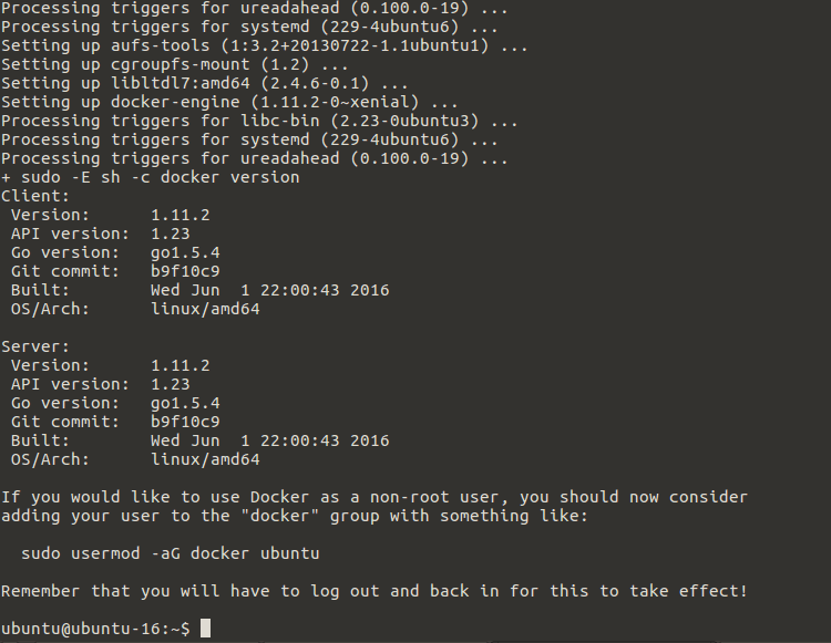 docker install