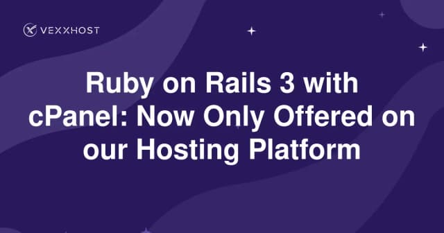 Ruby on Rails 3 with cPanel: Now Only Offered on our Hosting Platform