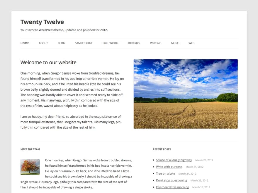 twenty twelve wp theme screenshot new