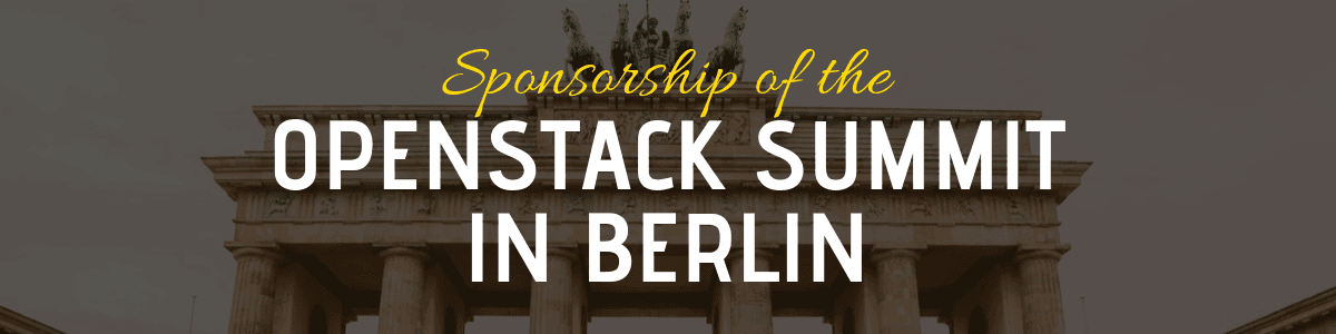 Sponsorship & Attendance of OpenStack Summit in Berlin