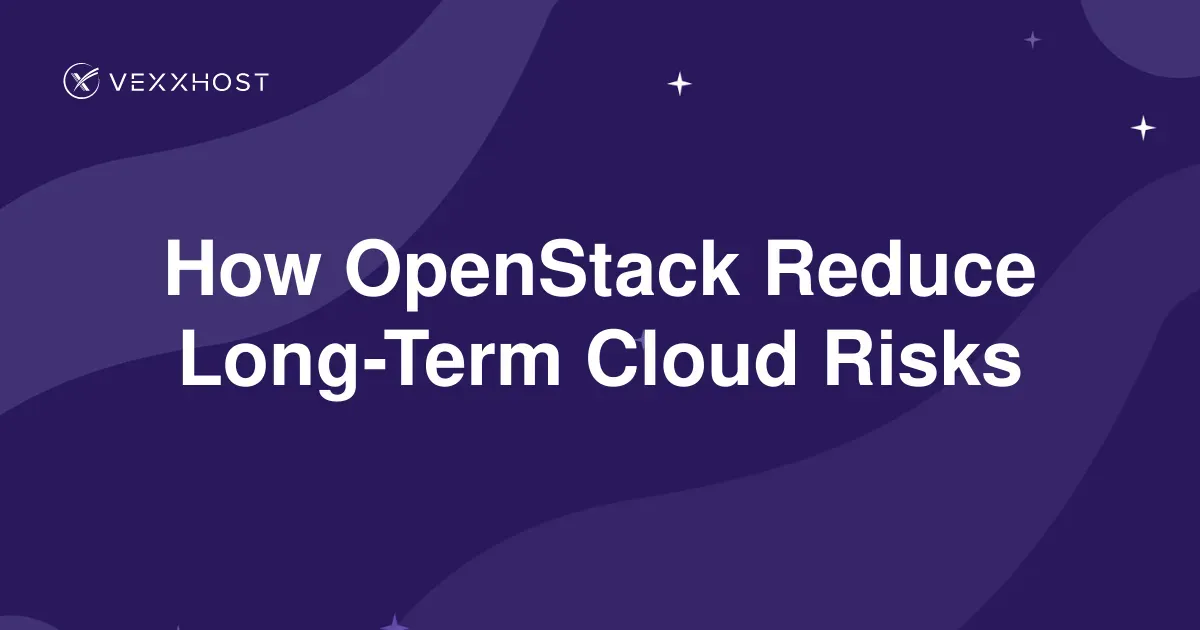 How OpenStack Reduce Long-Term Cloud Risks | VEXXHOST | VEXXHOST